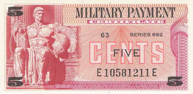 USA MPC Series 692 p.M91 5 Cents 1970 UNC